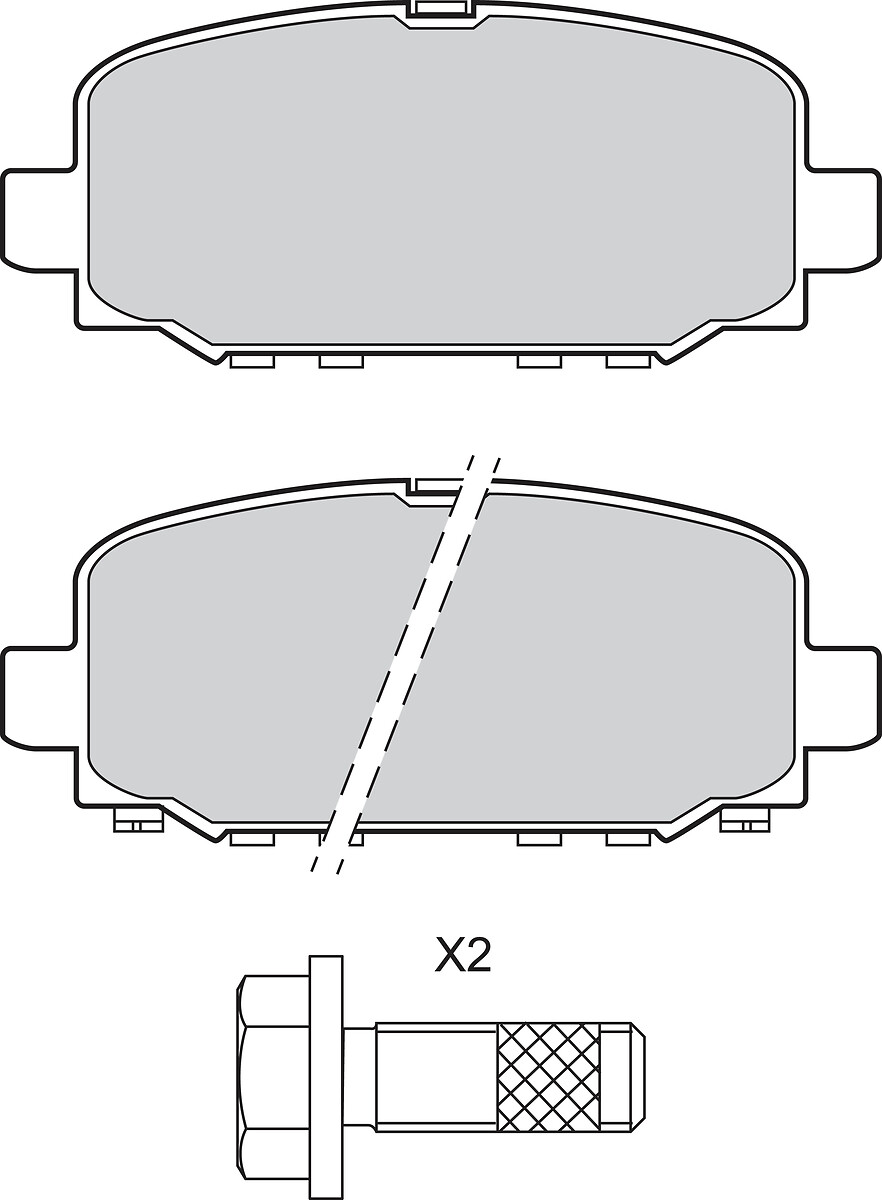 Jeu de 4 plaquettes de frein VALEO ref. 302880
